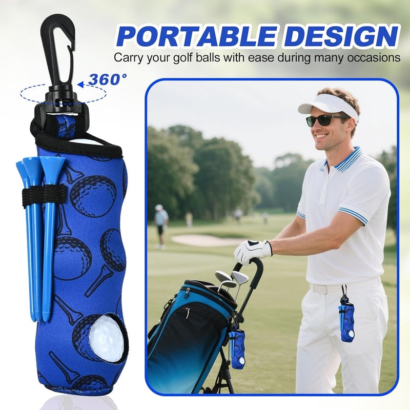 Wynaura 15PCS Golf Accessories Kit - Include Golf Club Cleaner Brush with Groove Cleaner Tool, Golf Ball Bag, Divot Tool with Magnetic Ball Marker, Towel, Golf Tees, Golf Gift for Men/Women - Image 4